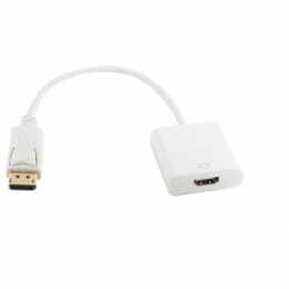 Адаптер PowerPlant (KD00AS1236) DisplayPort-HDMI, 0.15м, White