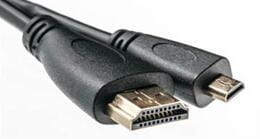 Кабель PowerPlant (KD00AS1241) HDMI-microHDMI v1.3, 0.5м, Black