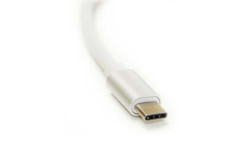 Адаптер PowerPlant (KD00AS1272) USB Type-C-HDMI, 0.15м, White