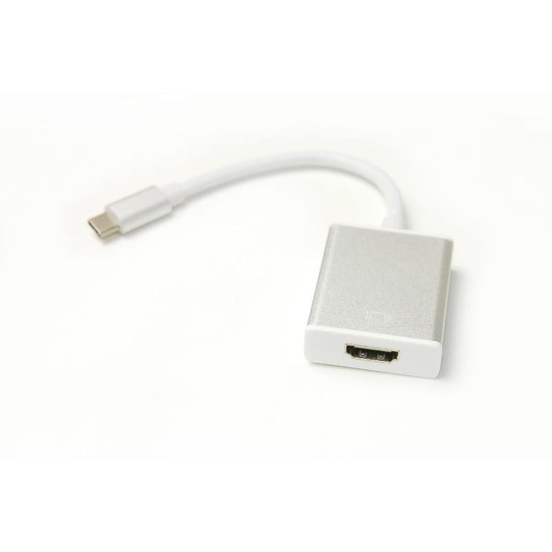 Адаптер PowerPlant (KD00AS1272) USB Type-C-HDMI, 0.15м, White