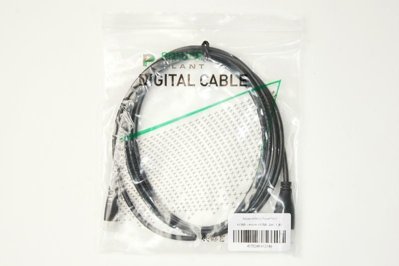 Кабель PowerPlant (KD00AS1274) HDMI-microHDMI v1.4, 2м, Black