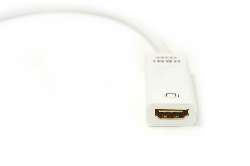 Адаптер PowerPlant (KD00AS1279) miniDisplayPort-HDMI, 0.15м, White