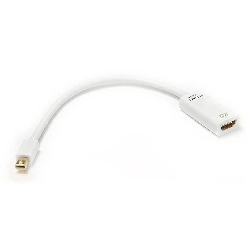 Адаптер PowerPlant (KD00AS1279) miniDisplayPort-HDMI, 0.15м, White