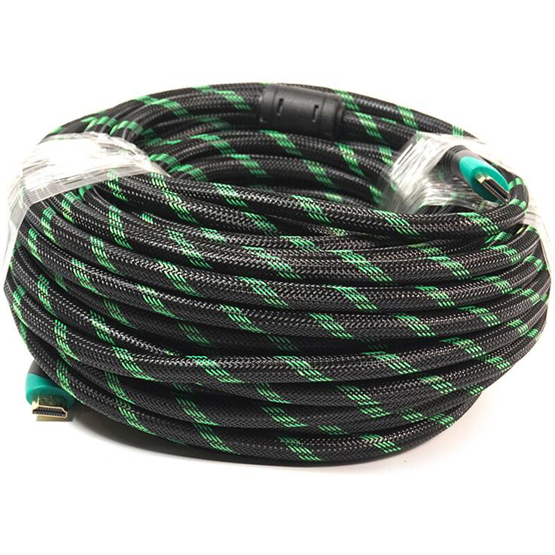 Кабель PowerPlant (KD00AS1296) HDMI-HDMI v2.0, 25м, Double ferrites, Black