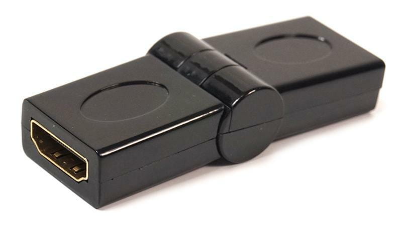 Перехідник PowerPlant (KD00AS1299) HDMI(AF)-HDMI(AF), 360 градусів, Black