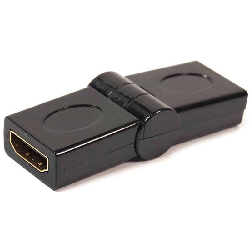 Перехідник PowerPlant (KD00AS1299) HDMI(AF)-HDMI(AF), 360 градусів, Black