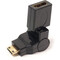 Фото - Переходник PowerPlant (KD00AS1300) miniHDMI(AM)-HDMI(AF), 360 градусов, Black | click.ua