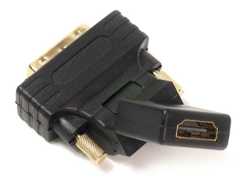 Перехідник PowerPlant (KD00AS1301) HDMI(AF)-DVI(AM), 360 градусів, Black