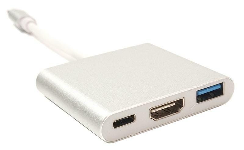 Кабель-переходник USB Type-C PowerPlant, White (KD00AS1306)
