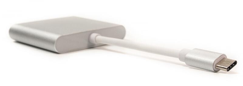 Кабель-переходник USB Type-C PowerPlant, White (KD00AS1306)