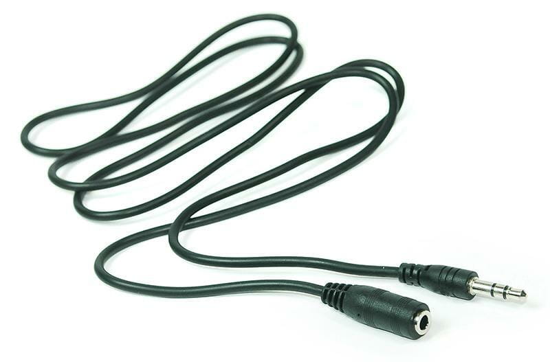 Кабель PowerPlant (KD00AS1264) 3.5mm(M)-3.5mm(F), 1м, Black