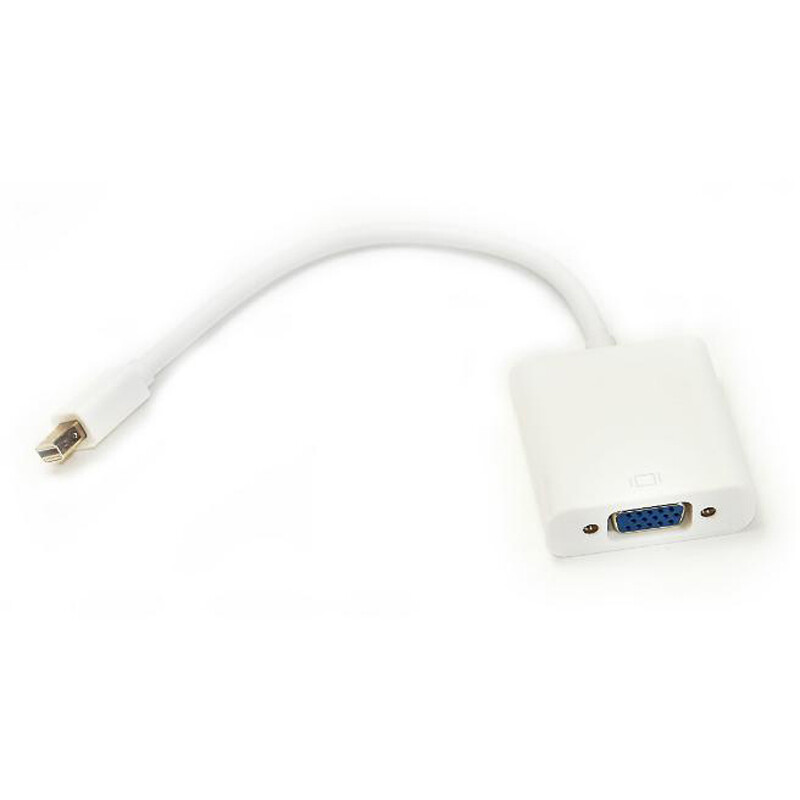 Адаптер PowerPlant (KD00AS1281) miniDisplayPort-VGA, 0.15м, White