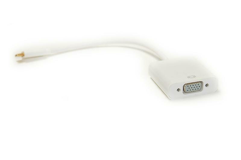 Адаптер PowerPlant (DV00DV4064) USB Type-C-VGA, 0.15м, White
