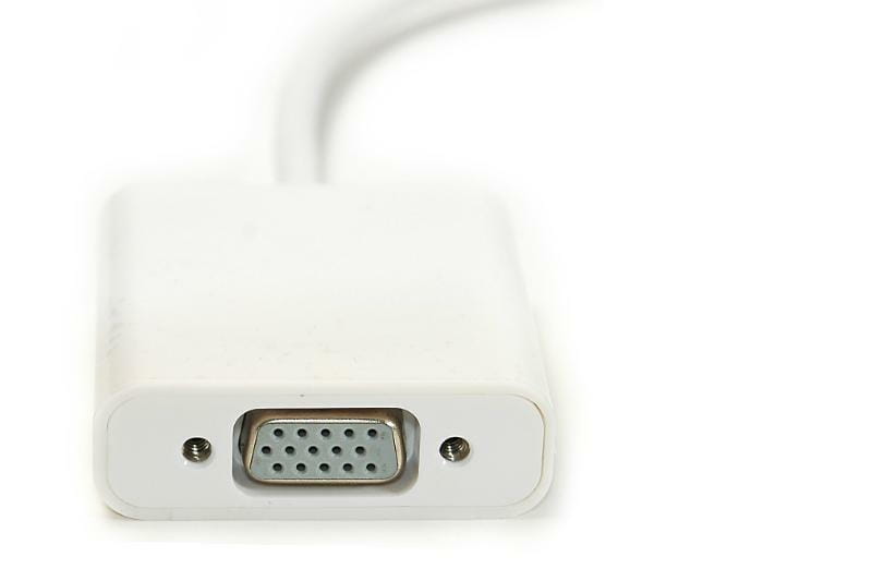 Адаптер PowerPlant (DV00DV4064) USB Type-C-VGA, 0.15м, White