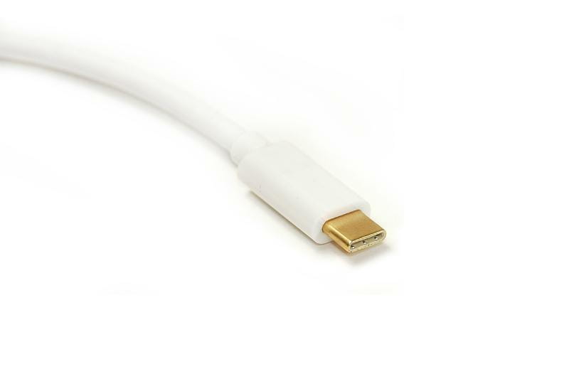 Адаптер PowerPlant (DV00DV4064) USB Type-C-VGA, 0.15м, White