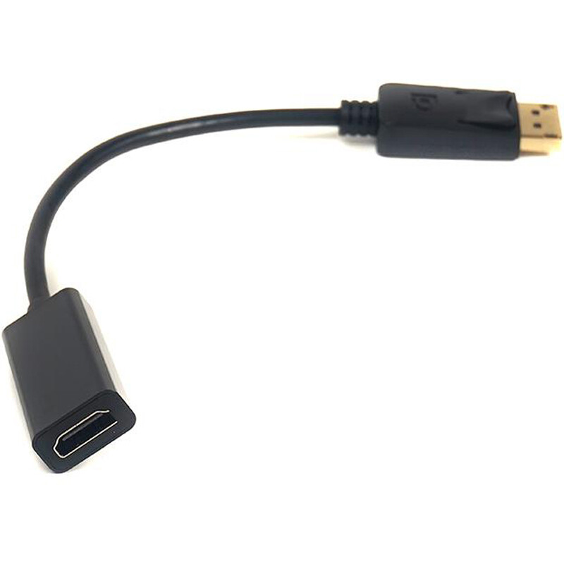 Адаптер PowerPlant (CA910465) DisplayPort-HDMI, 0.2м, Black