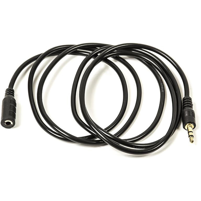 Кабель PowerPlant (CA910823) 3.5mm(M)-3.5mm(F), 1.5м, Black