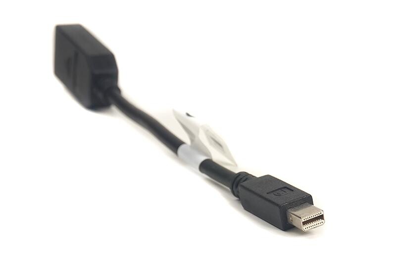 Адаптер PowerPlant (CA910472) miniDisplayPort(Thunderbolt)-DisplayPort, 0.1 м, Black