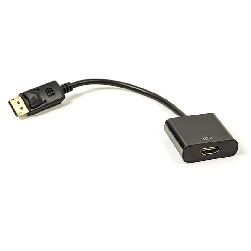 Адаптер PowerPlant (CA910830) DisplayPort-HDMI, 0.15м, Black