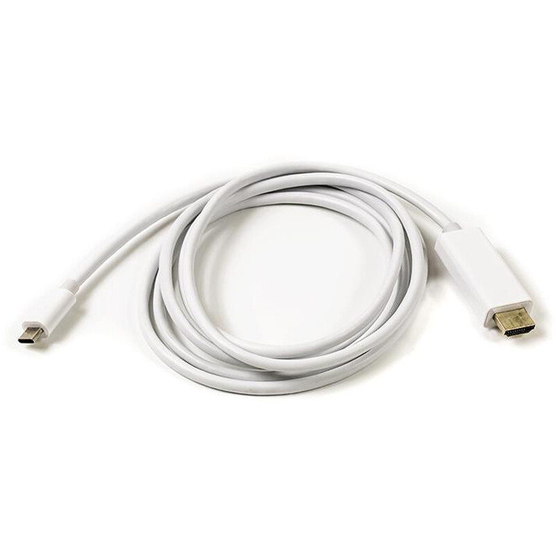 Кабель PowerPlant (CA910878) USB Type-C-HDMI, 1.8м, White