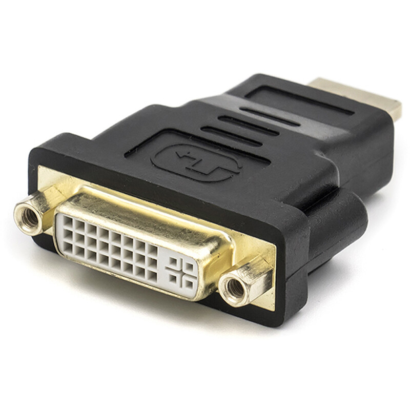 Адаптер PowerPlant (CA910977) HDMI M - DVI F (A-HDMI-DVI-2), черный