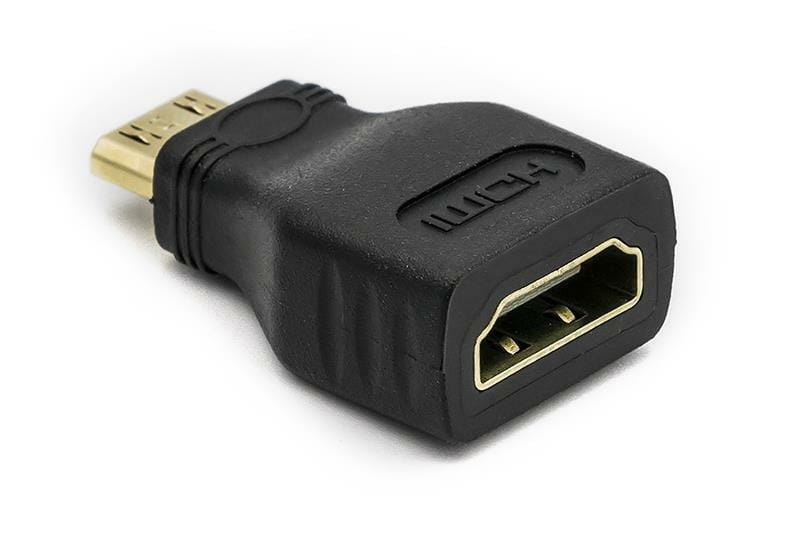 Адаптер PowerPlant (CA911080), HDMI - miniHDMI, чорний