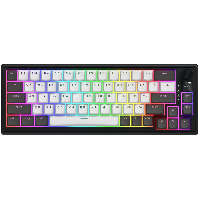 Клавиатура беспроводная Hator Skyfall 65 Pro Wireless Grey/Black (HTK4160UA)