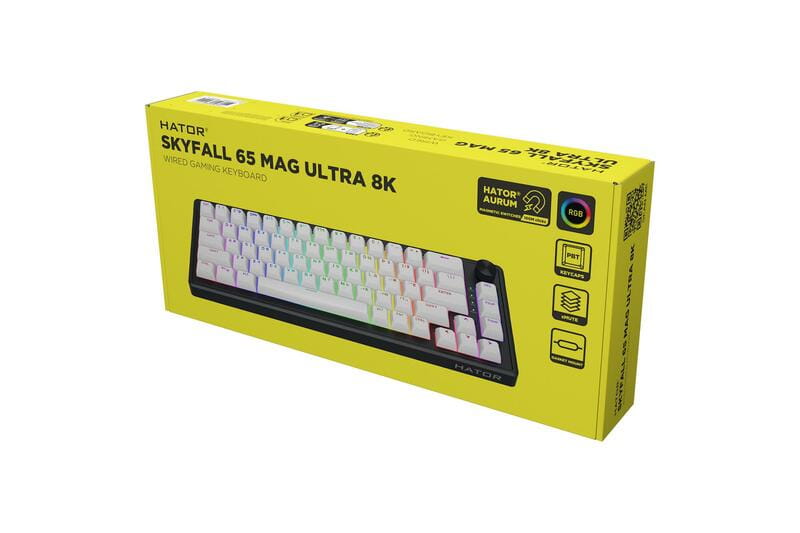 Клавіатура Hator Skyfall 65 MAG Ultra 8K Black/White (HTK1860UA)