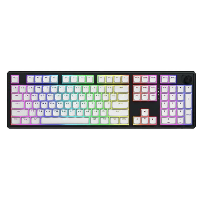 Клавиатура беспроводная Hator Skyfall 100 Wireless Black/White (HTK3100UA)