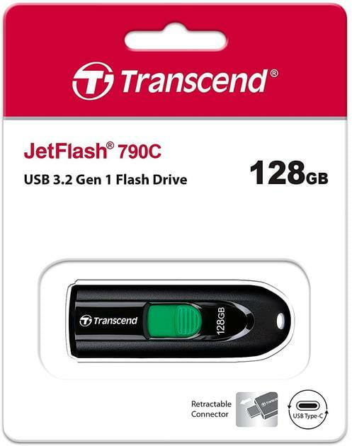 Флеш-накопитель USB3.2 128GB Transcend JetFlash 790C (TS128GJF790C)