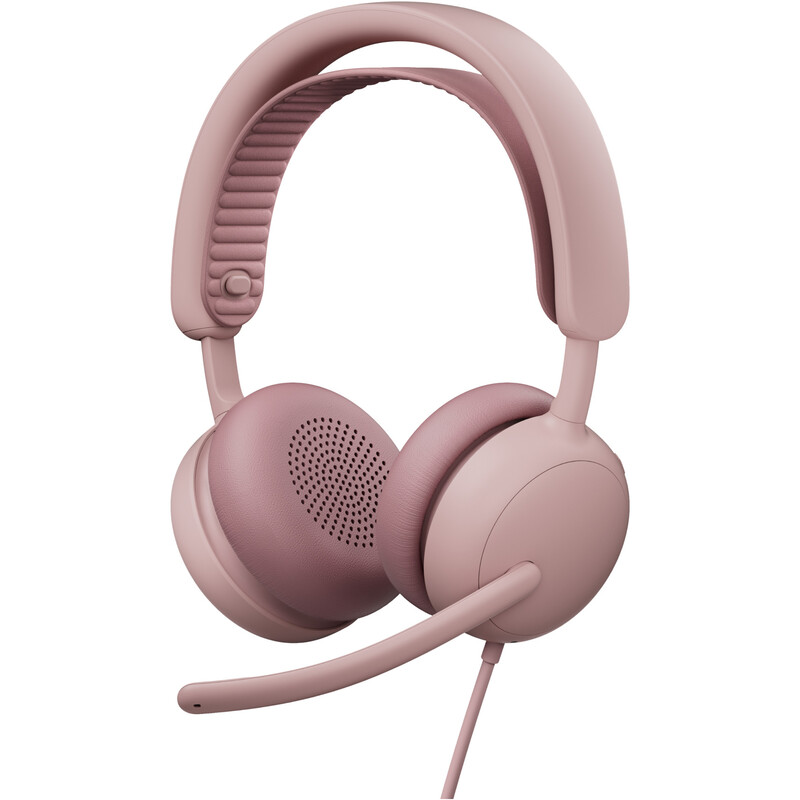 Гарнітура Logitech Zone Wired 2 USB Rose (981-001620)