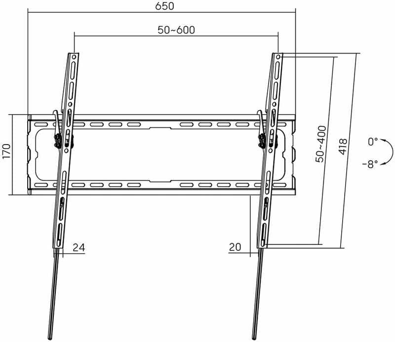 Кронштейн AGN AGN80-460T (VESA600х400)
