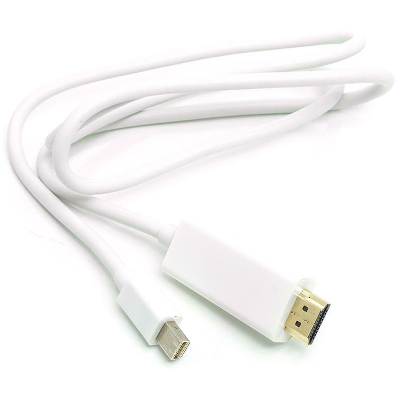 Кабель PowerPlant (CA912131) miniDisplayPort-HDMI, 1м White