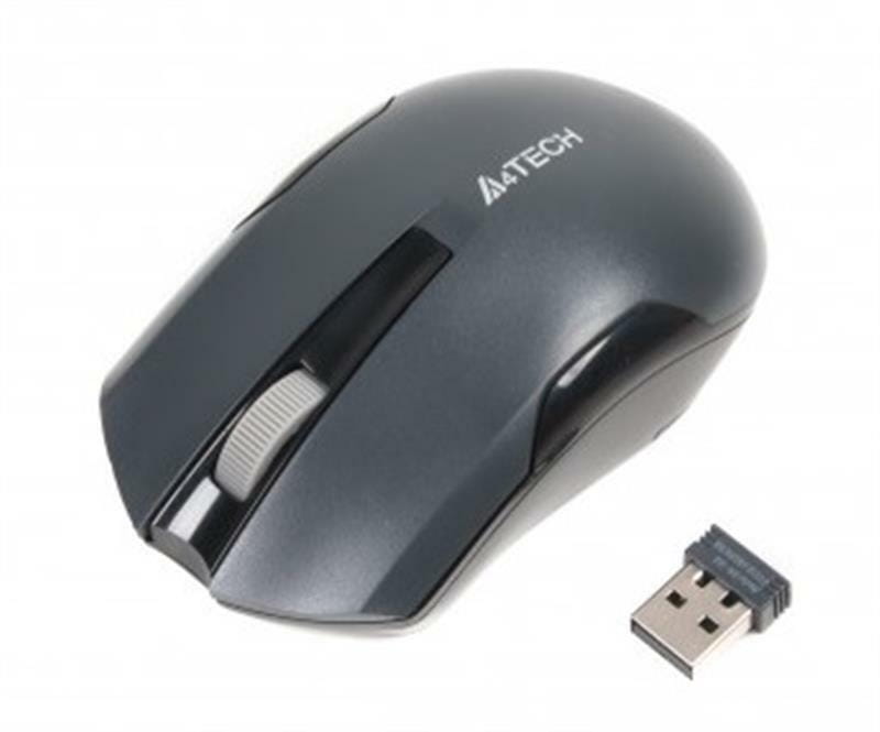 Мышь беспроводная A4Tech G3-200N Grey USB V-Track