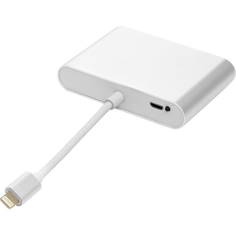 Адаптер PowerPlant (CA911929) Lightning-HDMI, VGA, 3.5 мм