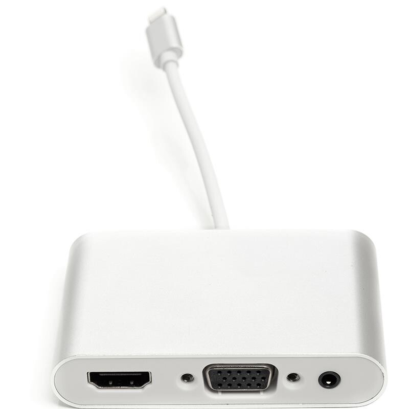 Адаптер PowerPlant (CA911929) Lightning-HDMI, VGA, 3.5 мм