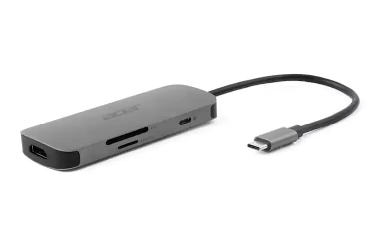 USB-хаб Acer USB Type-C 7-в-1 (HP.DSCAB.018)