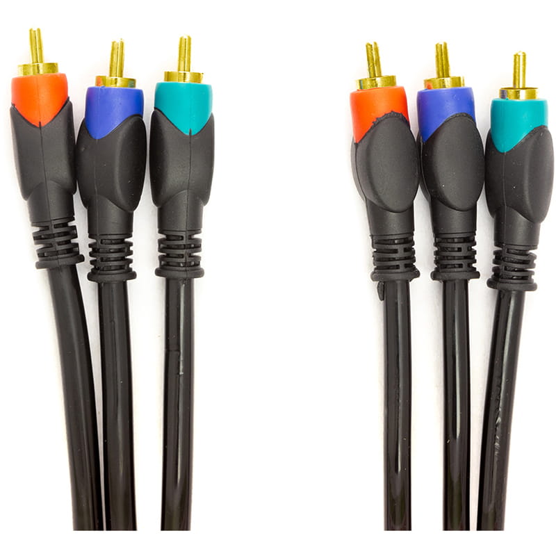 Кабель PowerPlant (CA911745) 3xRCA (M) - 3xRCA (M) Smart AV (S-AU-1.5), 1.5 м, чорний