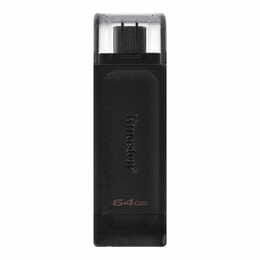 Флеш-накопичувач USB3.2 256GB Type-C Kingston DataTraveler 70 Black (DT70/256GB)