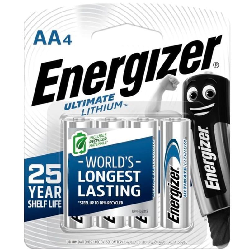 Батарейка Energizer Ultimate Lithium L91 AA 4шт