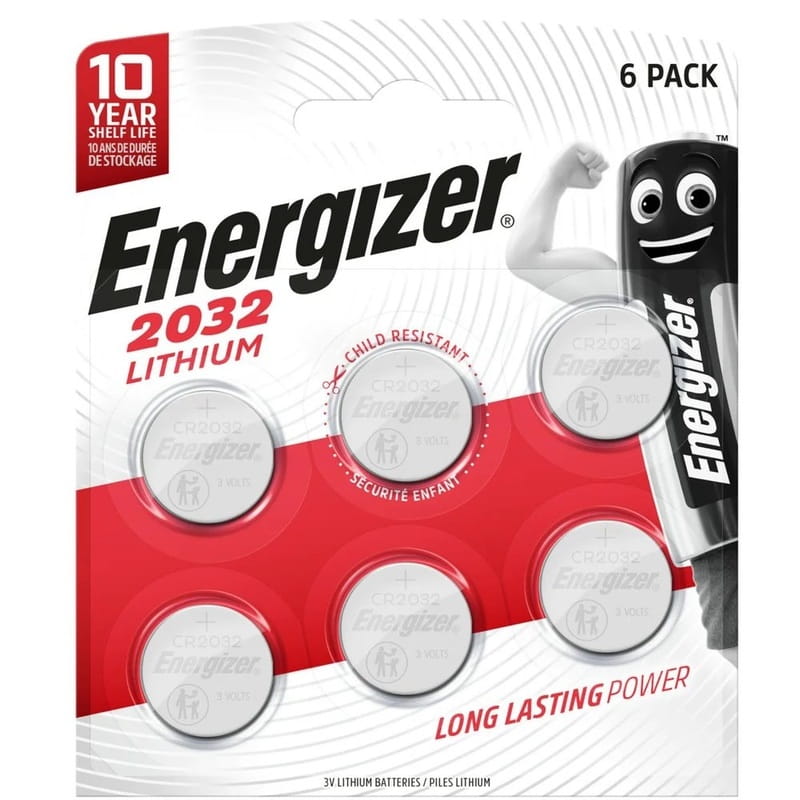 Батарейка Energizer 2032 Lithium, CR2032 BL 6шт