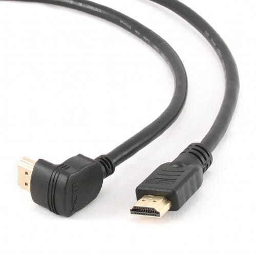Photos - Cable (video, audio, USB) Cablexpert Кабель  HDMI - HDMI V 1.4 , вилка/кутова вилка, 4.5 м, чорн (M/M)