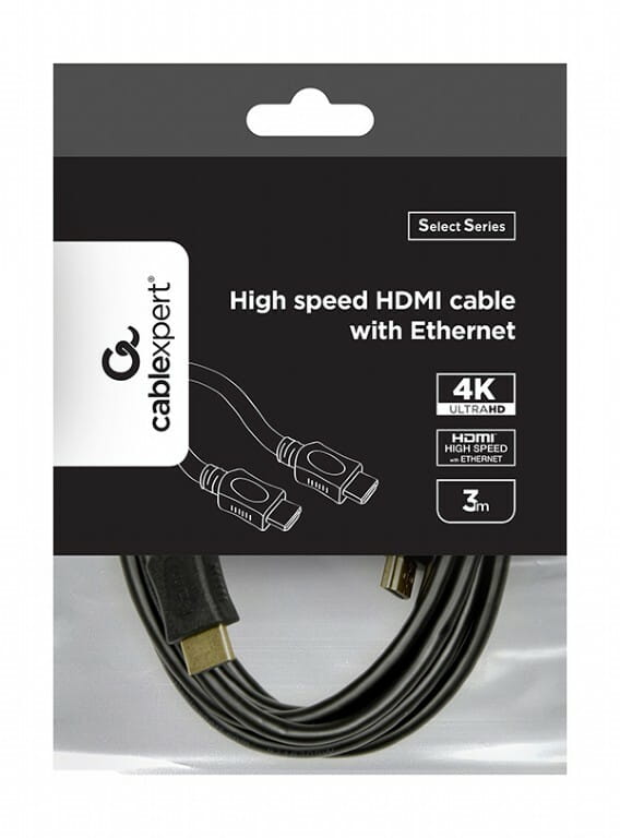 Кабель Cablexpert HDMI - HDMI V 1.4 (M/M), 4.5 м, чорний (CC-HDMI4L-15) пакет