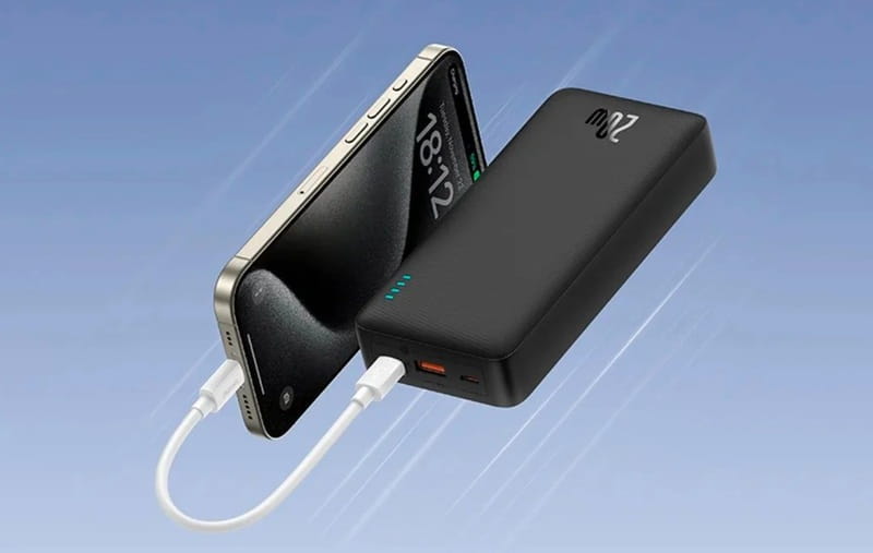 Універсальна мобільна батарея Baseus Airpow Black 20000mAh (P10022804113-00)