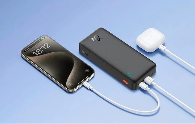 Універсальна мобільна батарея Baseus Airpow Black 20000mAh (P10022804113-00)