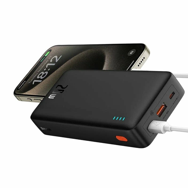 Універсальна мобільна батарея Baseus Airpow Black 20000mAh (P10022804113-00)