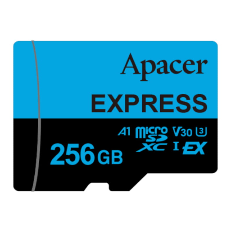 Карта пам`ятi microSDXC Express 256GB UHS-I U3 V30 A1 Apacer (AP256GMCEXG3X17-RA)