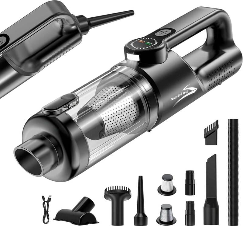 Автомобильный пылесос Aspiring Gale 4 Blow air Wireless and Cord Black (GL16P12K)