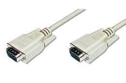 Кабель Digitus VGA - VGA (M/M), 3 м, White (AK-310100-030-E)