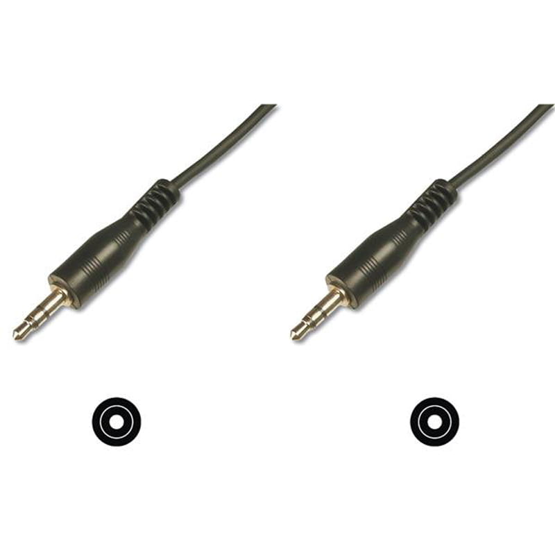 Кабель Digitus 3.5 мм - 3.5 мм (M/M), 1.5 м, Black (AK-510100-015-S)